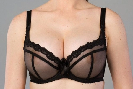 Bra soft black SM Czarna Mgiełka