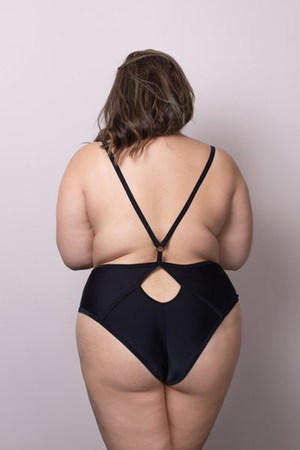 Bikini with suspenders Briefs Czarna Mamba
