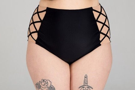 High Bikini Briefs Czarna Mamba  