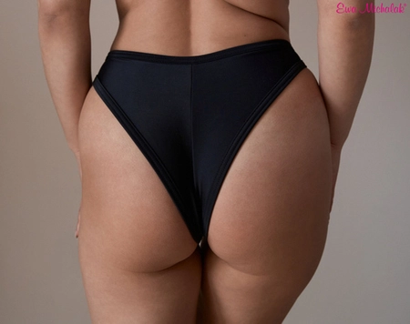 Brazilian Briefs Swimsuit V Czarna Mamba