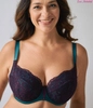 Bra soft green with purple BML Baba Ghanoush
