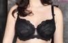 Bra soft black BM Koronkowy Tulipan