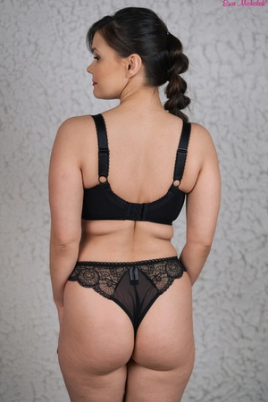 Bra soft black with beige BML Bella
