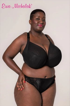 Biustonosz półmiękki czarny FB-PL Graal