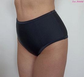 High Waist Bikini Briefs Czarna Mamba