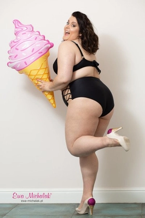 Bra semi-soft black SF Swimsiut Czarna Mamba