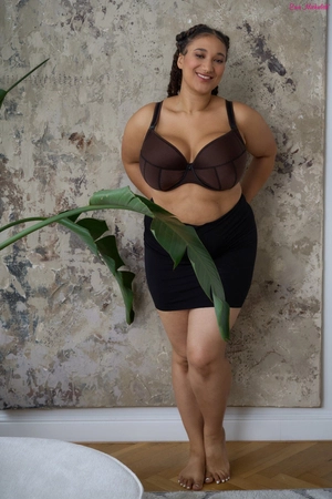 Biustonosz półmiękki ciemno-brązowy FB-PL Brown Dark