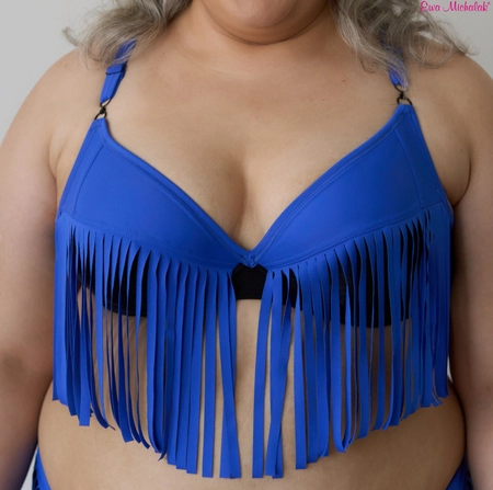 Bra soft blue with black PLM Bra for Swimsuit Charleston