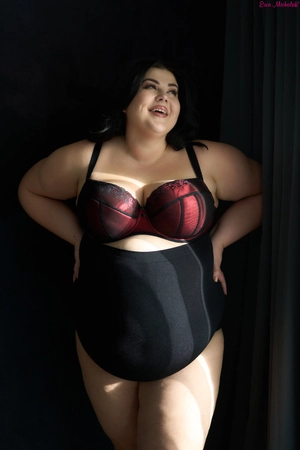 Bra padded black with red PL Basia