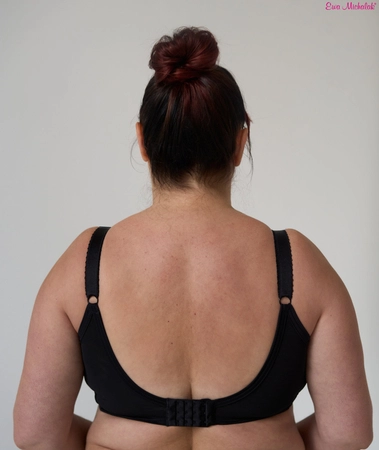 Top without underwire black with pink Top FB Rosa Bella