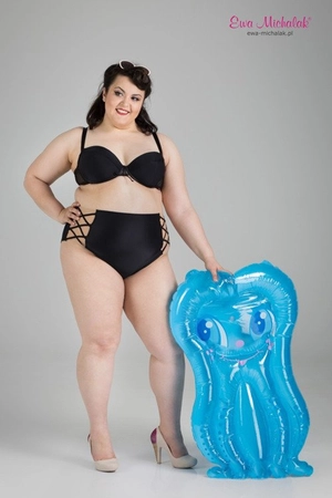 Bra padded black PL Bra for Swimsiut Czarna Mamba