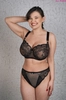 Bra soft black with beige BML Bella
