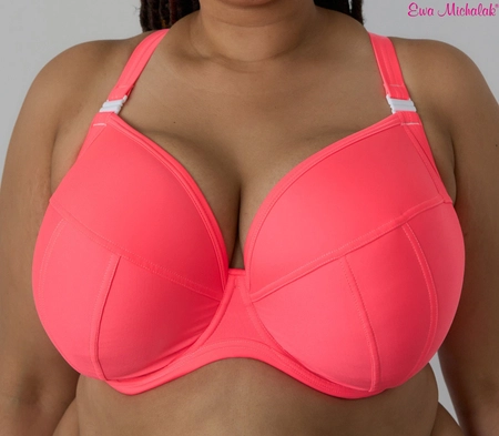 Bra semi-soft neon coral FB-PL Swimsuit Wściekły Koral