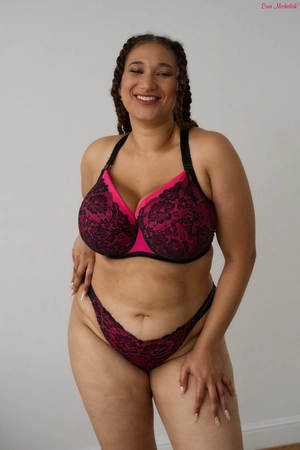 Bra semi-soft black magenta FB-PL Rose Gold