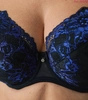 Bra soft black with navy blue BML Klara