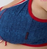 Top without underwire blue with red Top FB Country