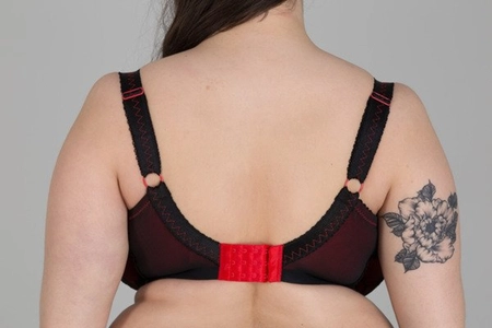 Bra semi-soft black with red FB Flamenco