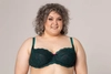 Bra soft green with black BM Emerald