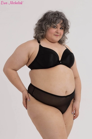 Biustonosz miękki czarny PLM Le Noir