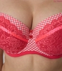 Bra padded coral S Kratkaceratka