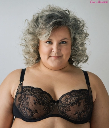 Bra soft black with beige BML Bella