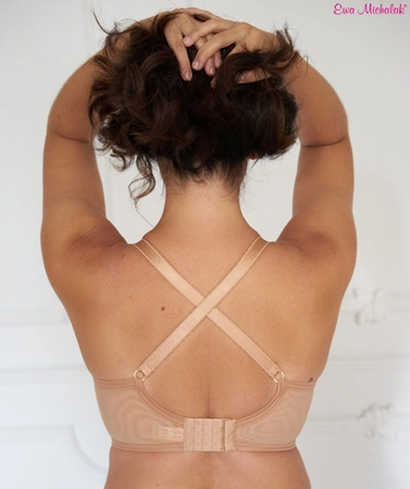 Bra semi-soft dark beige SFL Rozeta