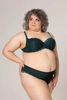 Bra soft green with black BM Emerald