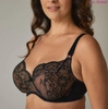 Bra soft black with beige BML Bella