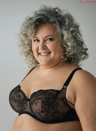 Bra soft black with beige BML Bella