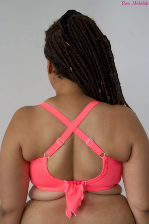 Bra semi-soft neon coral FB-PL Swimsuit Wściekły Koral