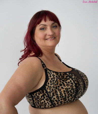 Top without underwires Panterka Top FB Furry Panterka