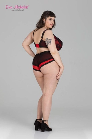 Bra semi-soft black with red FB Flamenco