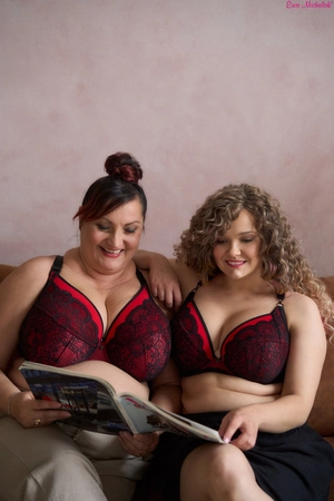 Bra soft bleck with red PLM Red Bella