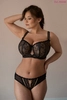 Bra padded black with cappuccino CHP Roxana