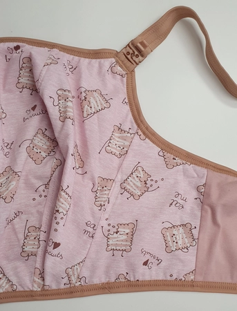 Top bez fiszbin beżowy Top FB Prototyp Nr 84