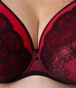 Bra semi-soft black with red FB-PL Red Bella