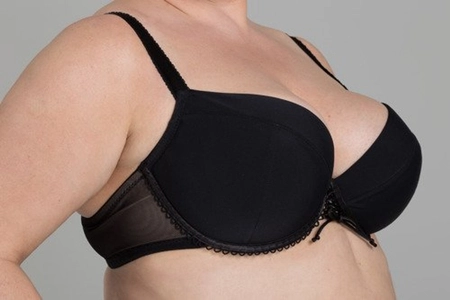 Biustonosz piankowy czarny PL Biustonosz do Kostiumu Czarna Mamba