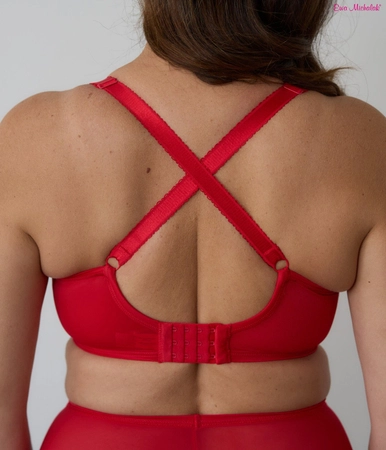 Biustonosz miękki czerwony PLM New Nude