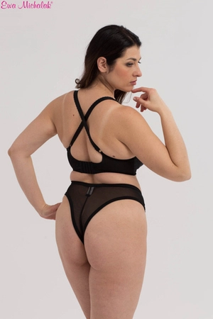 Biustonosz miękki czarny PLM Le Noir