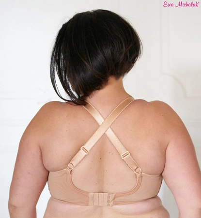 Bra semi-soft dark beige FB-PL Rozeta Nugatowa