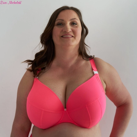 Bra semi-soft neon coral/pink FB-PL Swimsuit Sunshine