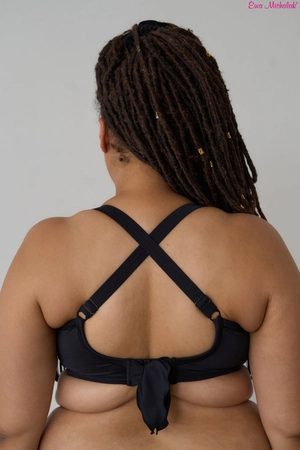 Biustonosz półmiękki czarny FB-PL Biustonosz do Kostiumu Samba