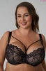 Bra padded black with cappuccino PL Cappucci