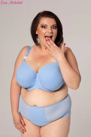 Biustonosz półmiękki niebieski FB Błękitek