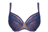 Bra soft cornflower with beige BM Modrak