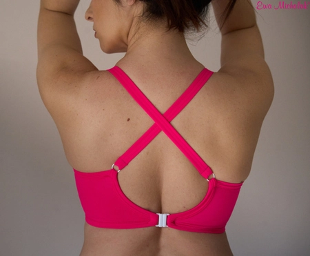 Biustonosz półusztywniany neonowy róż SFL Kostium Holidays