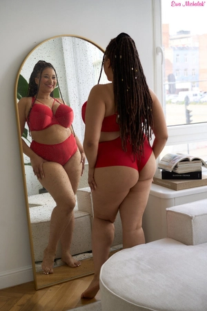 Biustonosz półmiękki czerwony FB-PL New Nude