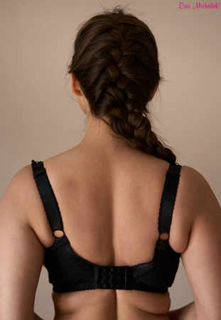 Bra padded black with cappuccino PL Cappuccinka