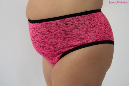 BAWEŁNIANE Wysokie Majtki Niezły Melanż