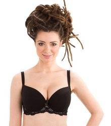 Biustonosz piankowy czarny S Szykuś